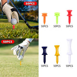 Maxbell 50 Pieces Golf Tees Exercise Durability Practicing for Adults Indoor Outdoor Orange 25mm