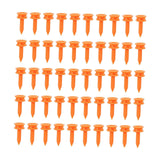 Maxbell 50 Pieces Golf Tees Exercise Durability Practicing for Adults Indoor Outdoor Orange 25mm