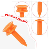 Maxbell 50 Pieces Golf Tees Exercise Durability Practicing for Adults Indoor Outdoor Orange 25mm