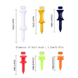 Maxbell 50 Pieces Golf Tees Exercise Durability Practicing for Adults Indoor Outdoor Orange 25mm