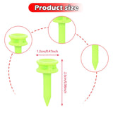 Maxbell 50 Pieces Golf Tees Exercise Durability Practicing for Adults Indoor Outdoor Green 25mm