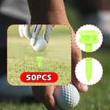 Maxbell 50 Pieces Golf Tees Exercise Durability Practicing for Adults Indoor Outdoor Green 25mm