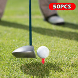 Maxbell 50 Pieces Golf Tees Exercise Durability Practicing for Adults Indoor Outdoor Red 30mm