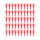 Maxbell 50 Pieces Golf Tees Exercise Durability Practicing for Adults Indoor Outdoor Red 30mm