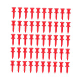 Maxbell 50 Pieces Golf Tees Exercise Durability Practicing for Adults Indoor Outdoor Red 30mm