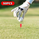 Maxbell 50 Pieces Golf Tees Exercise Durability Practicing for Adults Indoor Outdoor Red 30mm