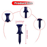 Maxbell 50 Pieces Golf Tees Exercise Durability Practicing for Adults Indoor Outdoor Blue 35mm