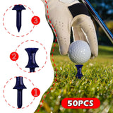 Maxbell 50 Pieces Golf Tees Exercise Durability Practicing for Adults Indoor Outdoor Blue 35mm