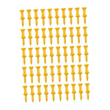 Maxbell 50 Pieces Golf Tees Exercise Durability Practicing for Adults Indoor Outdoor Yellow 40mm