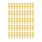 Maxbell 50 Pieces Golf Tees Exercise Durability Practicing for Adults Indoor Outdoor Yellow 40mm