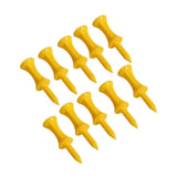 Maxbell 50 Pieces Golf Tees Exercise Durability Practicing for Adults Indoor Outdoor Yellow 40mm