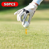 Maxbell 50 Pieces Golf Tees Exercise Durability Practicing for Adults Indoor Outdoor Yellow 40mm