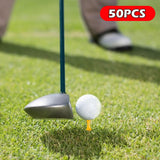 Maxbell 50 Pieces Golf Tees Exercise Durability Practicing for Adults Indoor Outdoor Yellow 40mm
