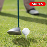 Maxbell 50 Pieces Golf Tees Exercise Durability Practicing for Adults Indoor Outdoor White 50mm