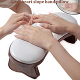 Maxbell Nail Arm Rest with Wood Base Nail Art Accessories Tool Soft Hand Rest Pillow