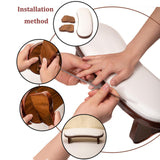 Maxbell Nail Arm Rest with Wood Base Nail Art Accessories Tool Soft Hand Rest Pillow