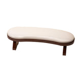 Maxbell Nail Arm Rest with Wood Base Nail Art Accessories Tool Soft Hand Rest Pillow