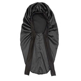 Maxbell Satin Bonnet Elastic Bath Hat Women Hair Bonnet for Makeup Bath Washing Face Dark Red