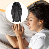 Maxbell Satin Bonnet Elastic Bath Hat Women Hair Bonnet for Makeup Bath Washing Face Black