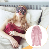 Maxbell Satin Bonnet Elastic Bath Hat Women Hair Bonnet for Makeup Bath Washing Face Pink