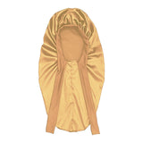 Maxbell Satin Bonnet Elastic Bath Hat Women Hair Bonnet for Makeup Bath Washing Face Khaki