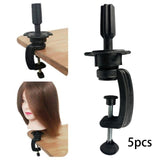 Maxbell 5Pcs Table Clamp Mannequin Head Holder Clamp Wig Mannequin Head Stand Holder