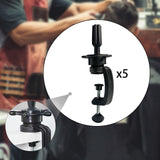 Maxbell 5Pcs Table Clamp Mannequin Head Holder Clamp Wig Mannequin Head Stand Holder