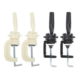 Maxbell 2 Pieces Hat Display Wig Head Bracket Portable Wig Holder for Women Lady Wig Black