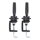 Maxbell 2 Pieces Hat Display Wig Head Bracket Portable Wig Holder for Women Lady Wig Black