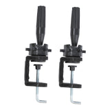 Maxbell 2 Pieces Hat Display Wig Head Bracket Portable Wig Holder for Women Lady Wig Black