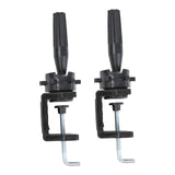 Maxbell 2 Pieces Hat Display Wig Head Bracket Portable Wig Holder for Women Lady Wig Black