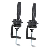 Maxbell 2 Pieces Hat Display Wig Head Bracket Portable Wig Holder for Women Lady Wig Black