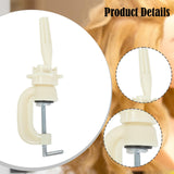Maxbell 2 Pieces Hat Display Wig Head Bracket Portable Wig Holder for Women Lady Wig White