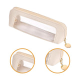 Maxbell Makeup Brush Bag for Home Office Travel Accessories with Zipper Carrying Bag White