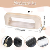 Maxbell Makeup Brush Bag for Home Office Travel Accessories with Zipper Carrying Bag White