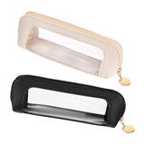 Maxbell Makeup Brush Bag for Home Office Travel Accessories with Zipper Carrying Bag White