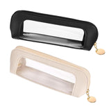 Maxbell Makeup Brush Bag for Home Office Travel Accessories with Zipper Carrying Bag White