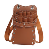 Maxbell Salon Hair Scissors Pouch Portable Hairdresser Scissors Bag  Barber  Brown