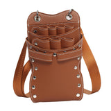 Maxbell Salon Hair Scissors Pouch Portable Hairdresser Scissors Bag  Barber  Brown