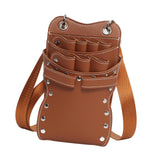 Maxbell Salon Hair Scissors Pouch Portable Hairdresser Scissors Bag  Barber  Brown