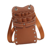 Maxbell Salon Hair Scissors Pouch Portable Hairdresser Scissors Bag  Barber  Brown