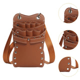 Maxbell Salon Hair Scissors Pouch Portable Hairdresser Scissors Bag  Barber  Brown