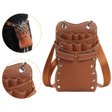 Maxbell Salon Hair Scissors Pouch Portable Hairdresser Scissors Bag  Barber  Brown