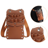 Maxbell Salon Hair Scissors Pouch Portable Hairdresser Scissors Bag  Barber  Brown