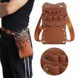 Maxbell Salon Hair Scissors Pouch Portable Hairdresser Scissors Bag  Barber  Brown