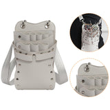 Maxbell Salon Hair Scissors Pouch Portable Hairdresser Scissors Bag  Barber  White