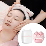 Maxbell Facial Ice Roller Massage Gua Sha for Whole Body for Men Women Cold Compress pink