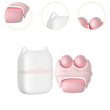 Maxbell Facial Ice Roller Massage Gua Sha for Whole Body for Men Women Cold Compress pink