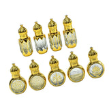 Maxbell Glass Roll on Bottles Beauty Personal Care Refillable Perfume Roller Bottles 4Pcs 6.8x2.5cm
