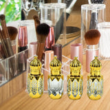 Maxbell Glass Roll on Bottles Beauty Personal Care Refillable Perfume Roller Bottles 4Pcs 6.8x2.5cm